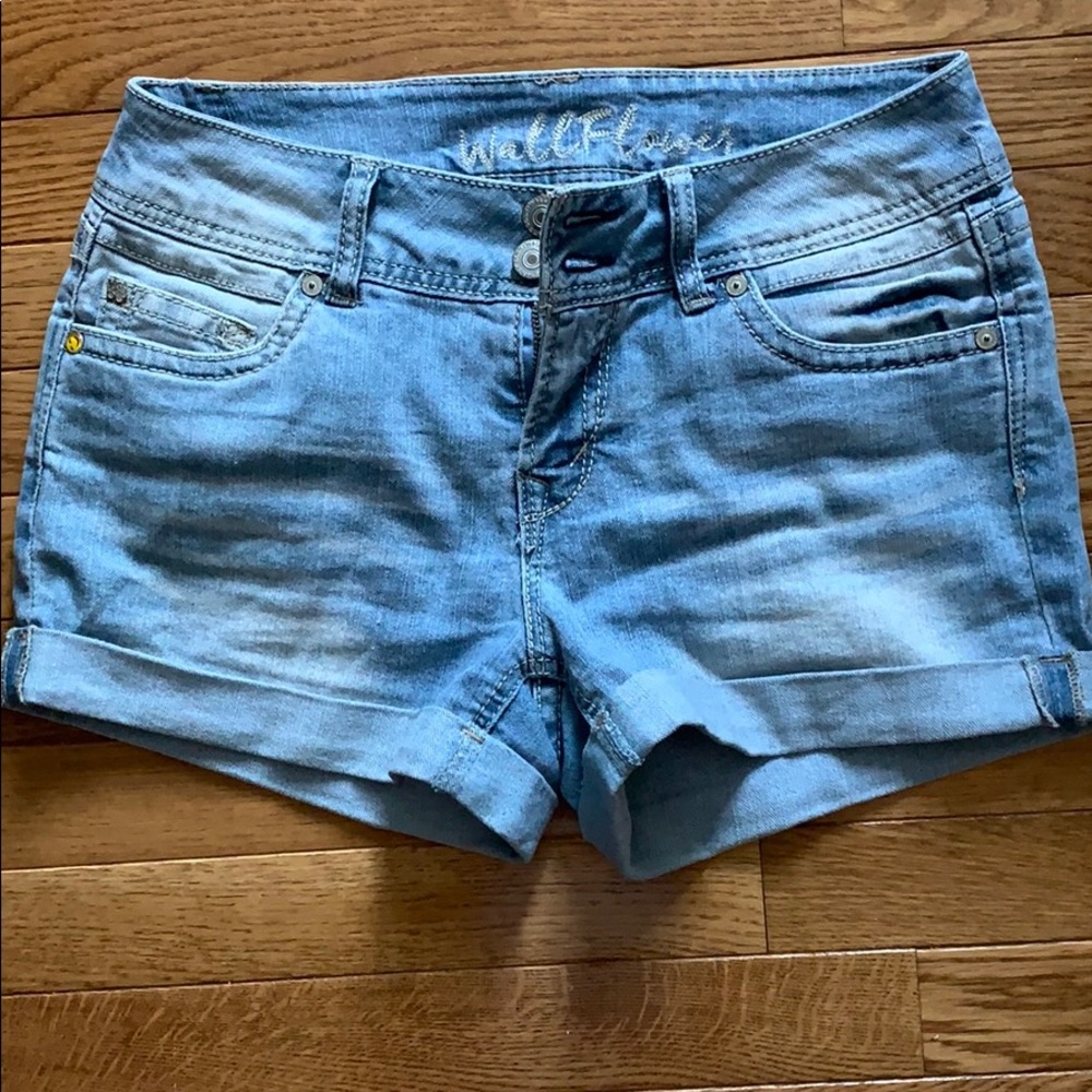 Denim shorts